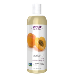 Natural Apricot Kernel Oil NOW Foods 473 ml – Moisturizing Oil for Skin and Hair