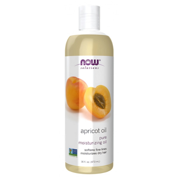 Natural Apricot Kernel Oil NOW Foods 473 ml – Moisturizing Oil for Skin and Hair