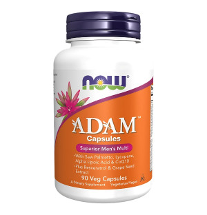 NOW Foods ADAM Multi-Vitamin 90 capsules - vitamin complex for men, energy and immunity support