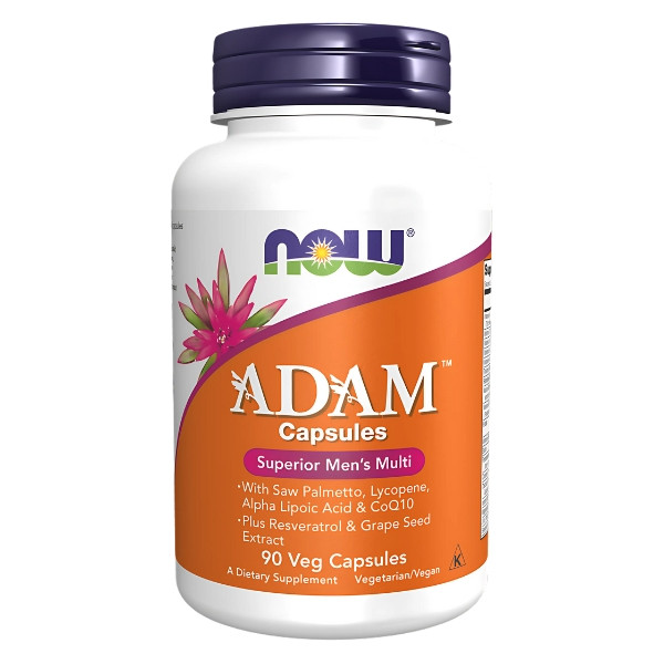 NOW Foods ADAM Multi-Vitamin 90 capsules - vitamin complex for men, energy and immunity support