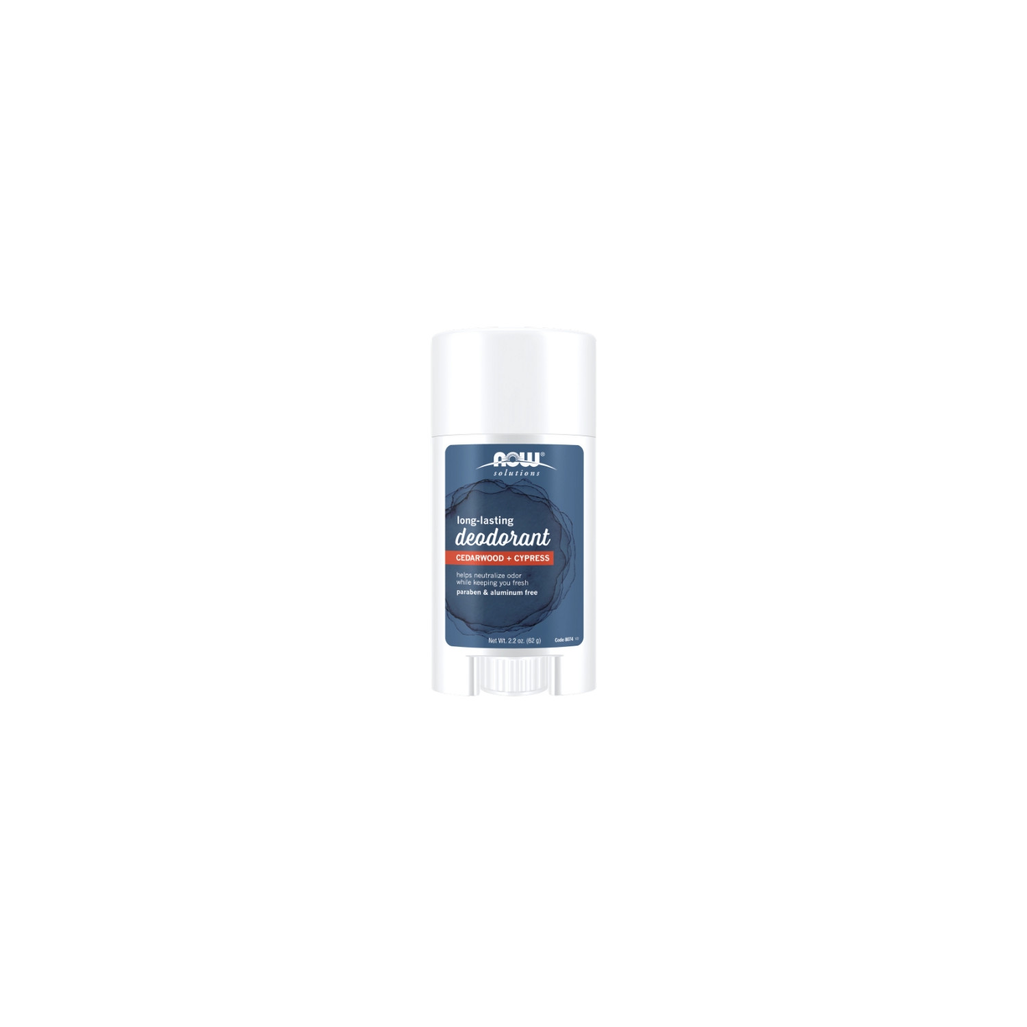 NOW Foods Long-Lasting Deodorant Cedarwood + Cypress - natürlicher Deodorant-Stick mit Zedernholzöl 62 g