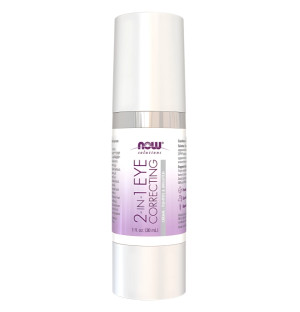 NOW Foods 2-in-1 Eye Correcting Cream – korygujący krem pod oczy z kofeiną i ekstraktami roślinnymi na cienie i opuchliznę 30 ml