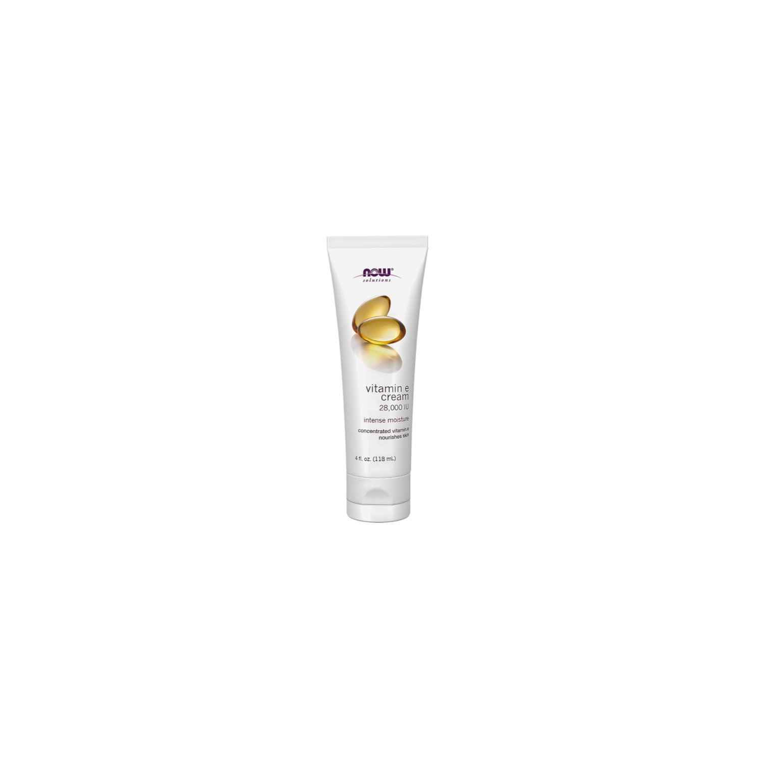 NOW Foods Vitamin E Cream 28,000 IU – skoncentrowany krem z witaminą E do intensywnego nawilżenia i odżywienia skóry 118 ml