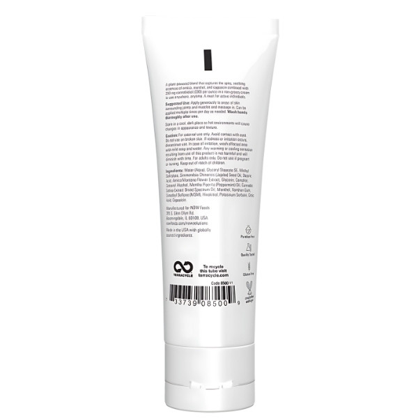 Composition of NOW Foods CBD Joint & Muscle Cream - cream with 1000 mg CBD, arnica, menthol and capsaicin 118 ml