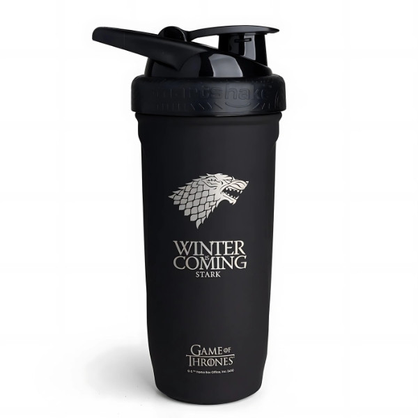 SmartShake Reforce Stainless Steel Game of Thrones – 900 ml shaker with House Stark sigil and "Winter is Coming" inscription