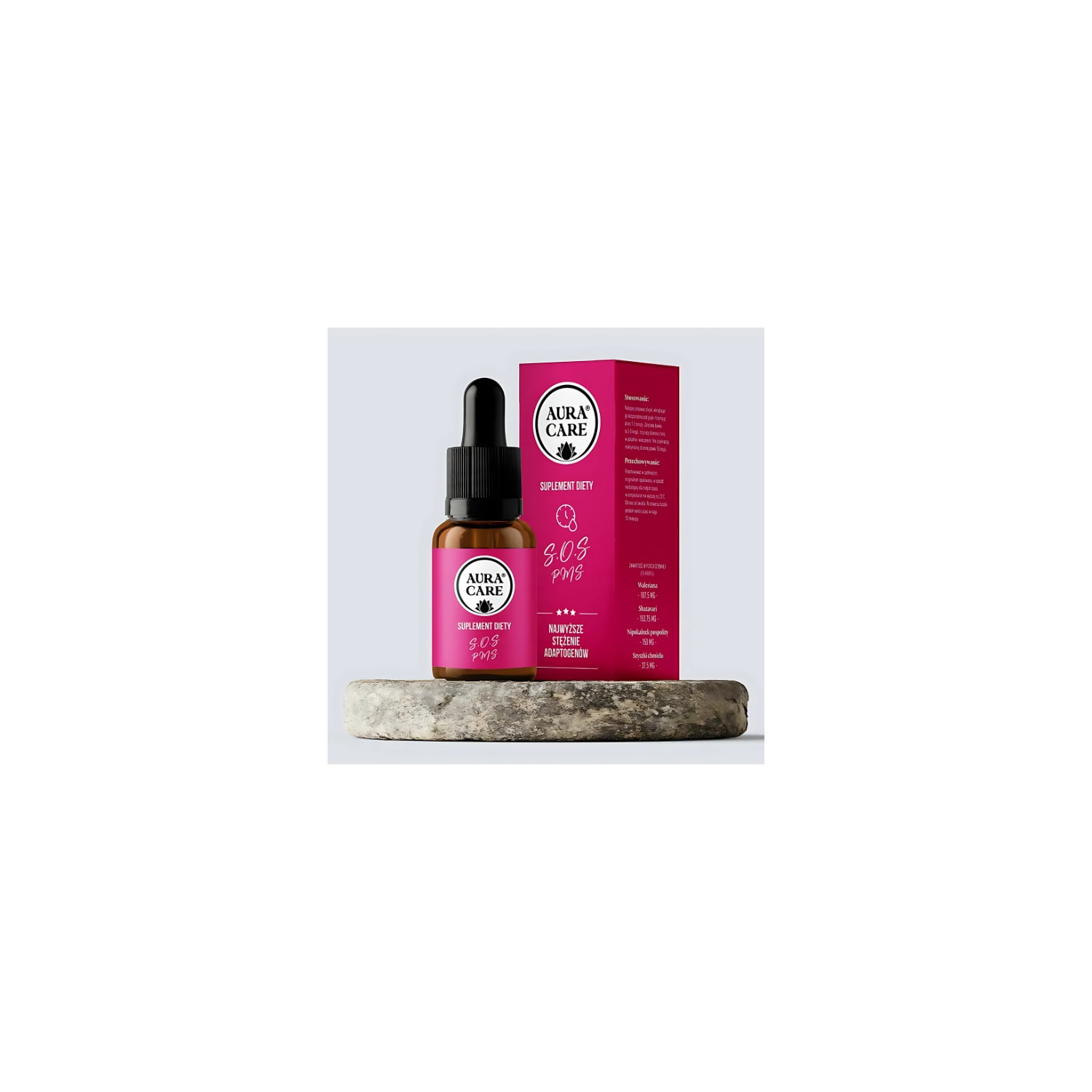 Aura Care S.O.S PMS with adaptogens - the highest concentration of plant extracts for PMS, calmness and hormonal balance