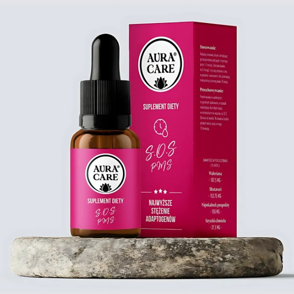 Aura Care S.O.S PMS with adaptogens - the highest concentration of plant extracts for PMS, calmness and hormonal balance