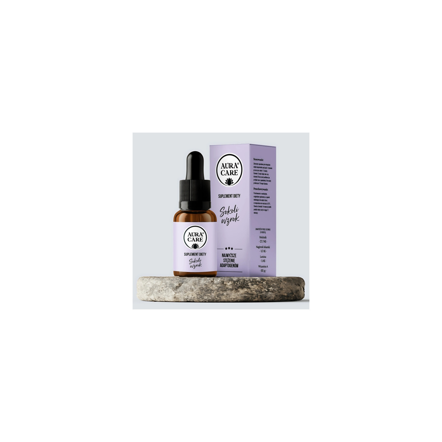 Aura Care Falcon Sight Oil - Lutein, Sanddorn und Calendula zur Unterstützung der Augen und des Sehvermögens