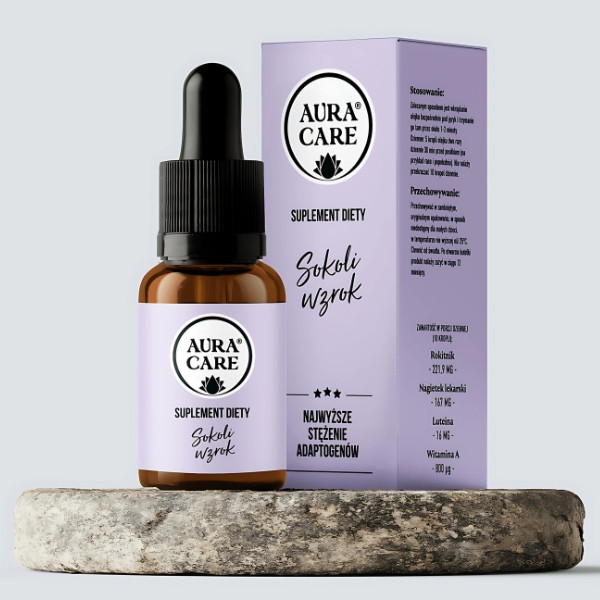 Aura Care Falcon Sight Oil - Lutein, Sanddorn und Calendula zur Unterstützung der Augen und des Sehvermögens