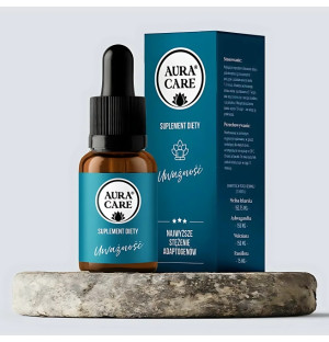 Aura Care Mindfulness 15 ml - dietary supplement. High concentration of adaptogens to support concentration, calmness