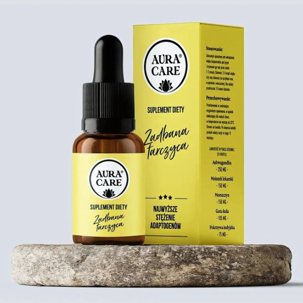 Aura Care Zadbana Tarczyca z ashwagandhą i gotu kola – naturalne adaptogeny dla wsparcia tarczycy