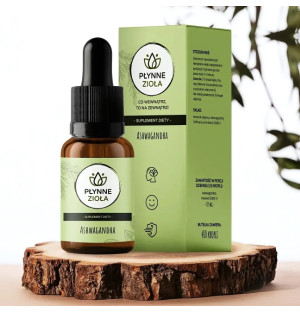 Ashwagandha 15 ml marki Płynne Zioła – adaptogen wspierający odporność, redukcję stresu i poprawę nastroju