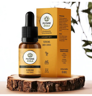 Liquid Herbs Turmeric and Ginger 15 ml – a dietary supplement in drops with anti-inflammatory and digestion support