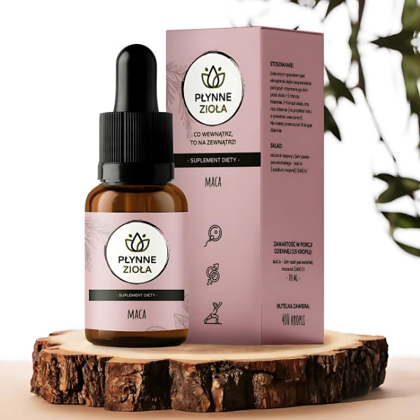 Liquid Herbs Maca 15 ml – a natural dietary supplement in drops supporting libido, energy, and focus