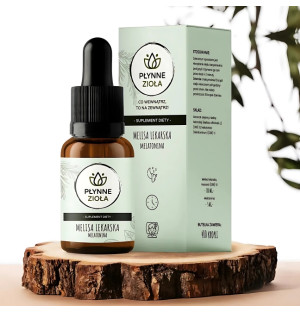 Płynne Zioła Melisa lekarska i Melatonina 15 ml – naturalny suplement diety w kroplach wspierający sen i redukcję stresu