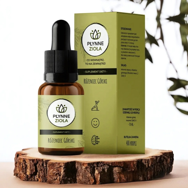 Adaptogen drops – Rhodiola supports immunity, endurance, mood and energy. 14100 mg of active compounds in 15 ml