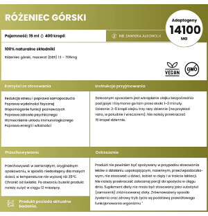 Naturalny macerat z różeńca górskiego – bez alkoholu, z aktualnymi badaniami. Wsparcie psychiki, energii i odporności