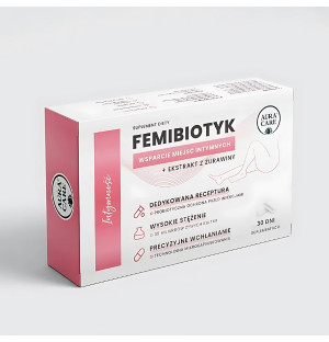 Aura Care Femibiotic + Prebiotic Intimacy 30 Kapseln mit Cranberry zur Unterstützung der Gesundheit des Intimbereichs