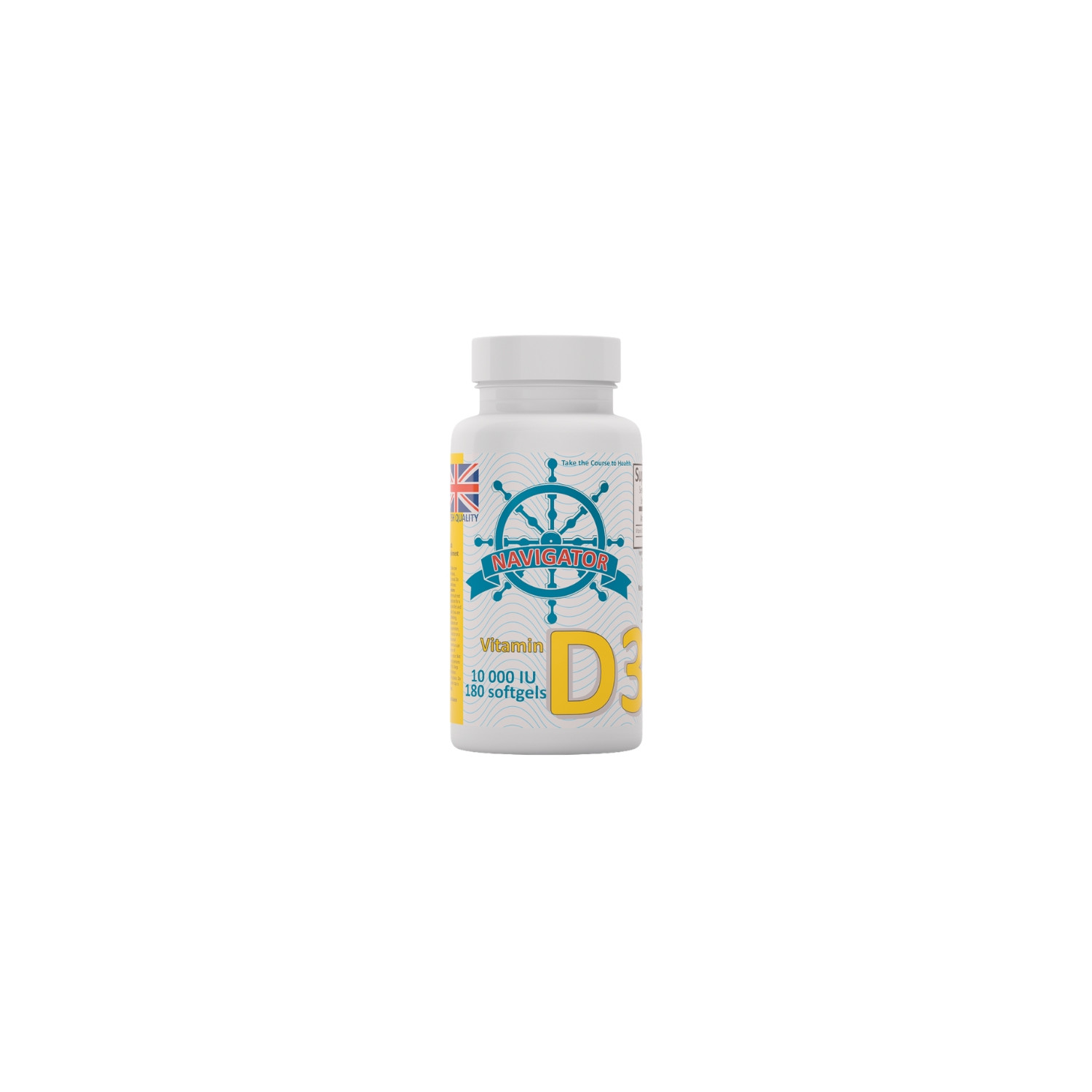 Navigator Vitamin D3 10.000 IE – Nahrungsergänzungsmittel, 180 Softgel-Kapseln, hohe Dosis Vitamin D3 für Immunsystem