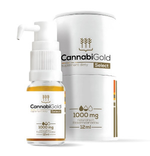 CannabiGold Select 1000 mg – CBD oil 12 ml, dietary supplement with natural phytocannabinoids for health support
