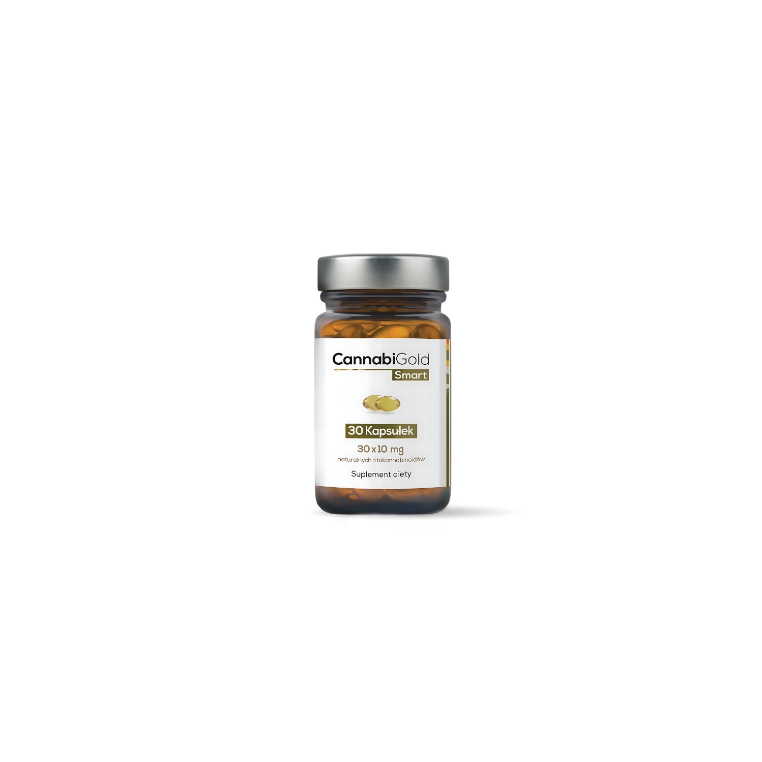 CannabiGold Smart 30 capsules – dietary supplement with hemp oil, 10 mg of natural phytocannabinoids per capsule