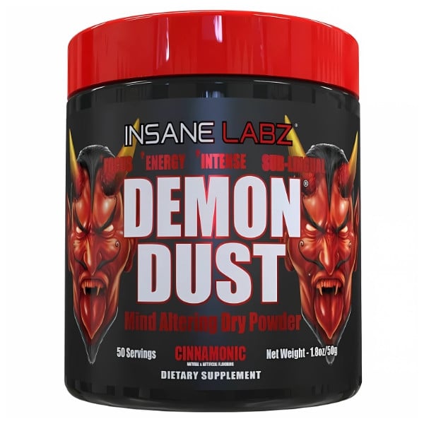 Insane Labz Demon Dust - extremer Energie-Booster in sublingualem Pulver mit Beta-Alanin, Koffein, Cholin und Vitamin B12