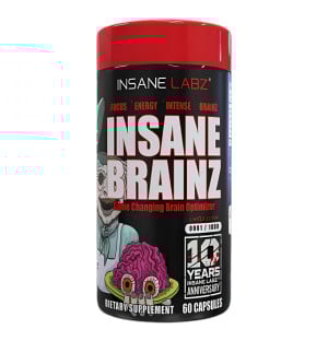 Insane Labz Brainz – 615 mg mieszanki nootropowej w kapsułce. Poprawa skupienia i funkcji poznawczych