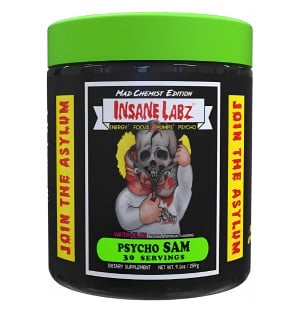 Insane Labz Psycho Sam watermelon - eine extreme Mischung aus Energie, Pump und Fokus. 30 Portionen