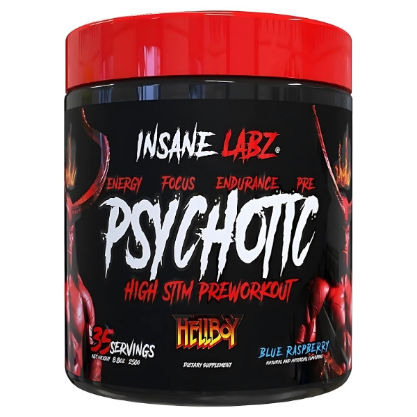 Insane Labz Psychotic HELLBOY – powerful booster with amino acids and caffeine for energy