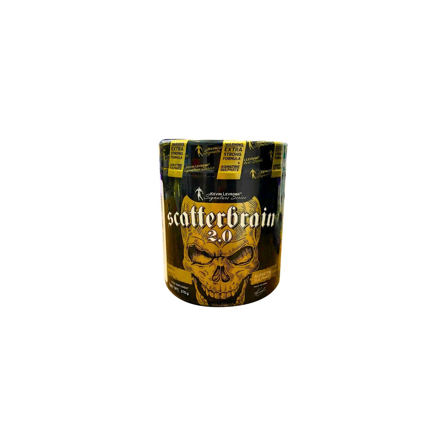 Kevin Levrone Scatterbrain 2.0 - Pre-Workout mit Agmatin, Koffein und Citrullin, Formel für Energie und Muskelpump, 270 g