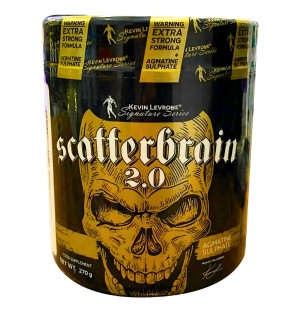 Kevin Levrone Scatterbrain 2.0 – przedtreningówka z agmatyną, kofeiną i cytruliną, formuła na energię i pompę mięśniową, 270 g