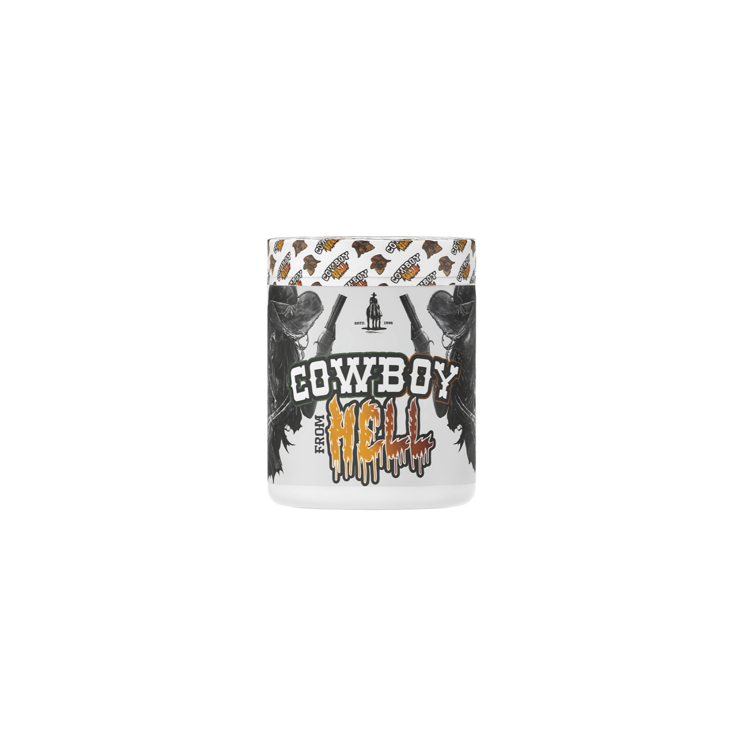 Cowboy From Hell Pre-Workout mit Geranium, Koffein und Yohimbin, intensive Formel und Stimulation