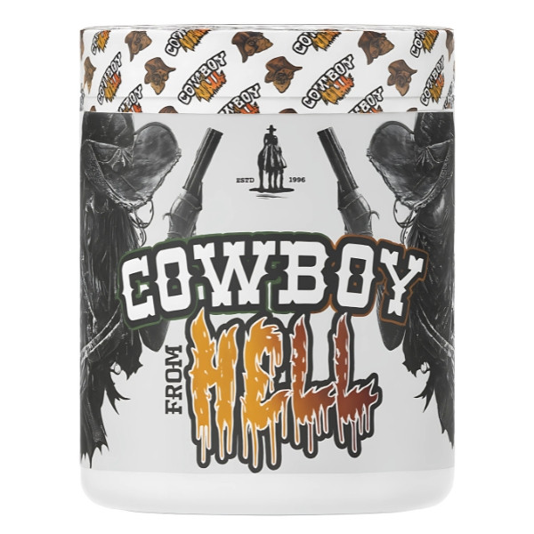 Cowboy From Hell Pre-Workout mit Geranium, Koffein und Yohimbin, intensive Formel und Stimulation