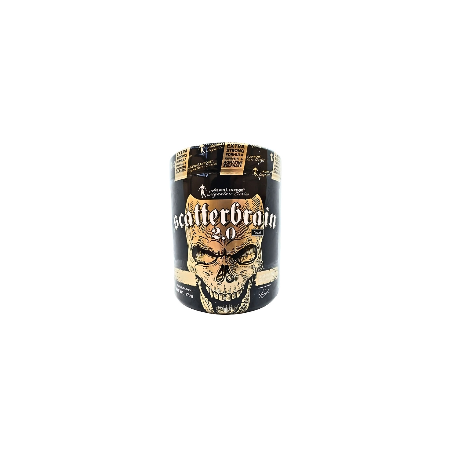 Kevin Levrone Scatterbrain 2.0 - Pre-Workout mit Agmatin, Koffein und Citrullin, Formel für Energie und Muskelpump, 270 g