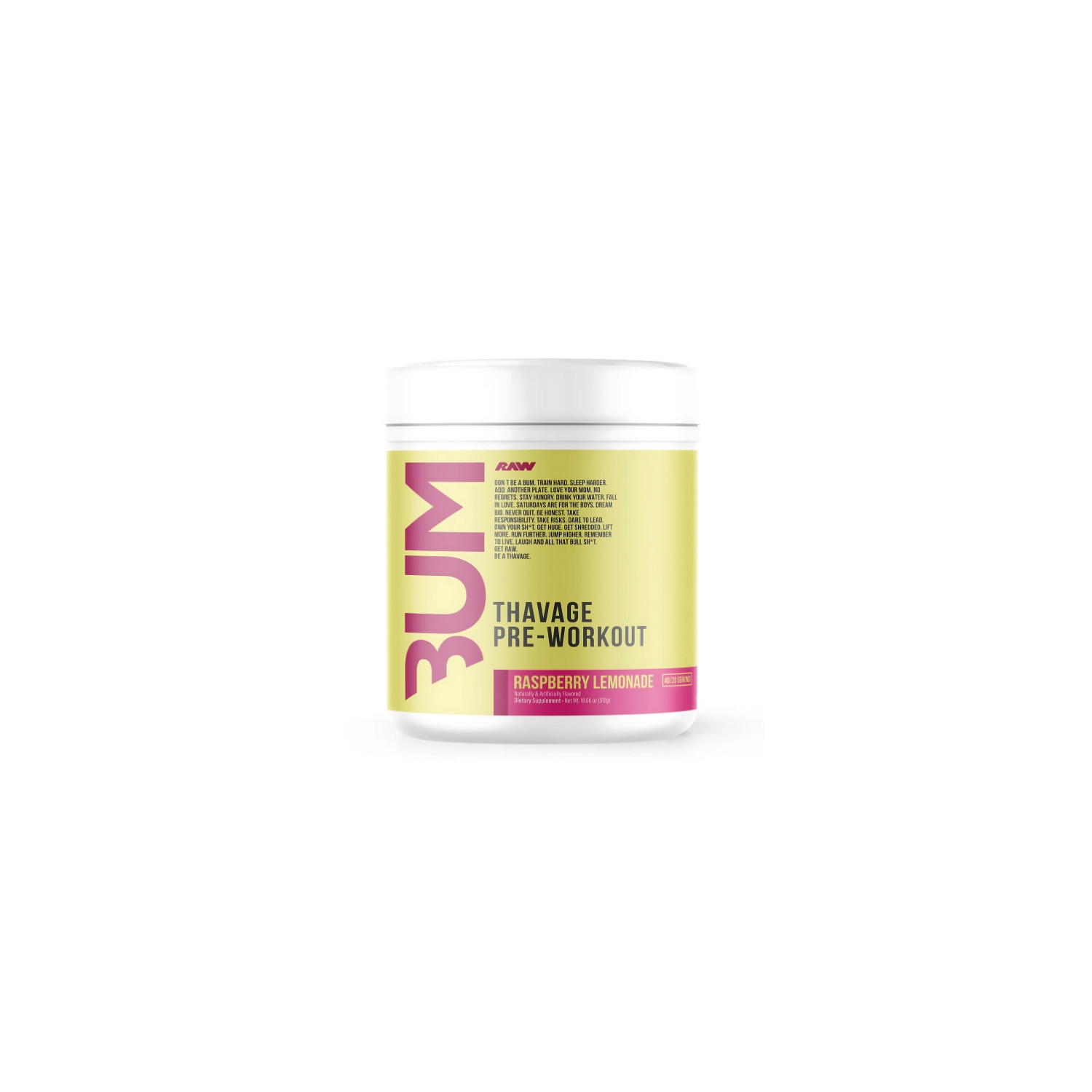 Raw Nutrition Thavage 520g Raspberry Lemonade