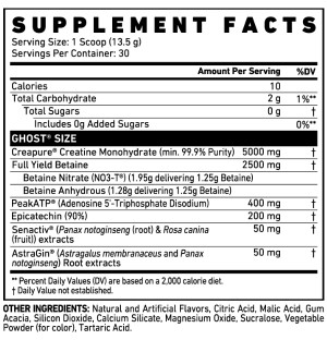 Composition Ghost Size V3 375g WarHeads sour watermelon