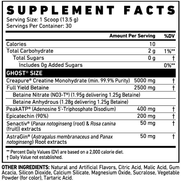 Composition Ghost Size V3 375g WarHeads sour watermelon