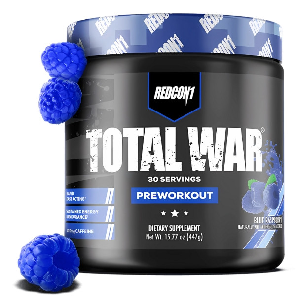 REDCON1 Total War Blue Raspberry – Suplement REDCON1 Total War smak niebieska malina, 30 porcji