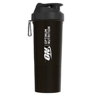 Optimum Nutrition Smart Shaker Lite 600 ml schwarzer Shaker mit Logo, robust