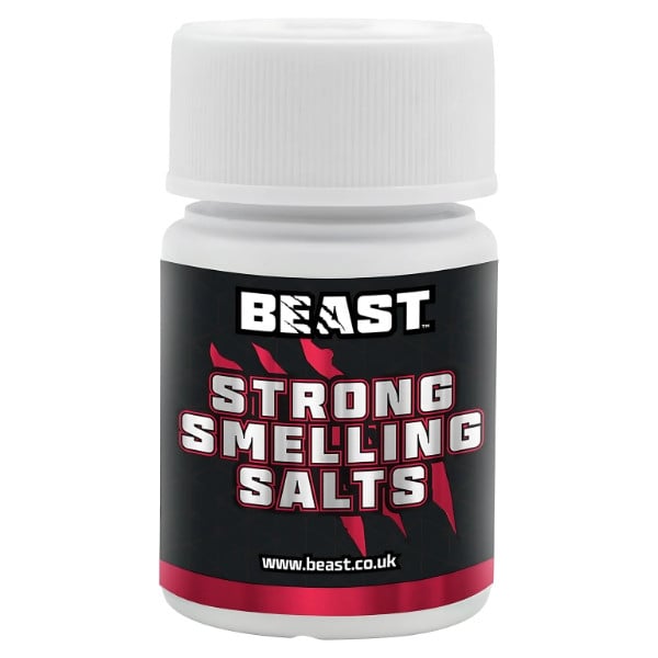 mocne sole trzeźwiące BEAST, smelling salts na siłownię, pobudzające sole zapachowe, strong ammonia salts powerlifting