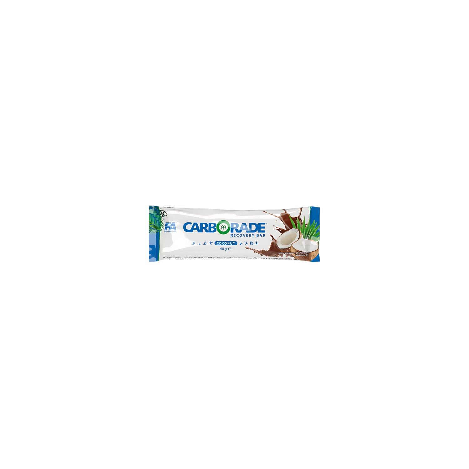 FA CARBORADE Recovery Bar Chocolate-Coconut – a high-carbohydrate bar for athletes, quick energy recovery after training