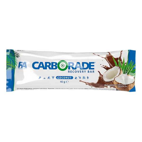 FA CARBORADE Recovery Bar Chocolate-Coconut – a high-carbohydrate bar for athletes, quick energy recovery after training