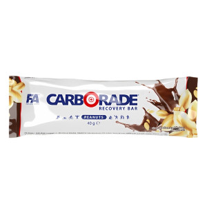FA High Carb Bar CARBORADE Recovery Bar 40 g Schokolade-Nuss – Verpackung eines Riegels mit Schokolade und Nüssen