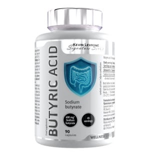 Levrone Wellness Series Butyric Acid 90 capsules – dietary supplement with sodium butyrate, supports intestinal function, 600 mg