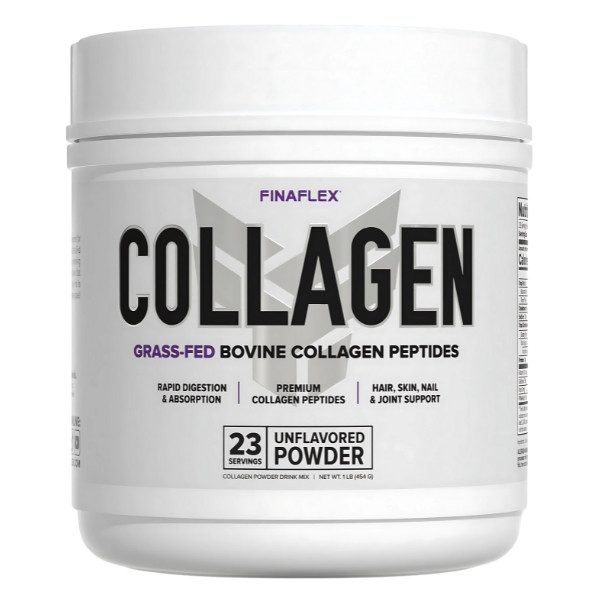 Finaflex Collagen – Peptide aus Kollagen von grasgefütterten Rindern, unterstützt Gelenke, Haut, Haare und Nägel, 454 g