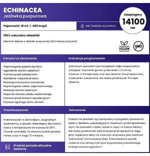 Flüssige Kräuter Echinacea purpurea 15 ml – Nahrungsergänzungsmittel in Tropfenform, Unterstützung des Immunsystems