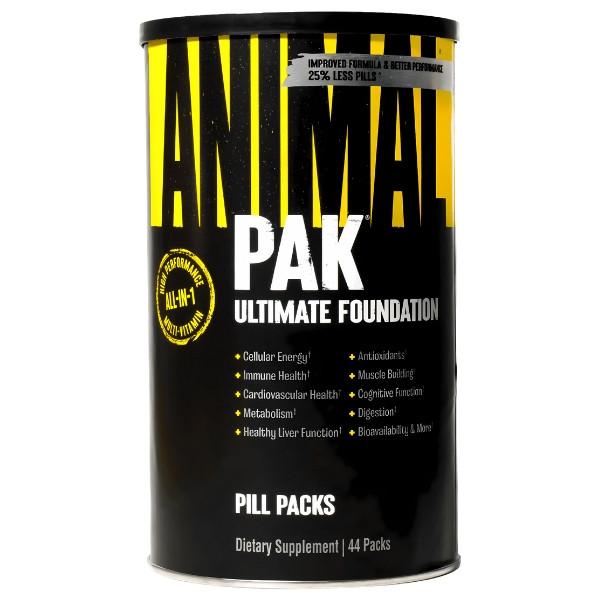 Universal Animal Pak 44 sasz. – nowe opakowanie, kultowy kompleks witamin i minerałów dla sportowców