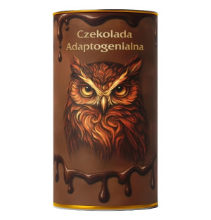 Adaptogene Schokolade in der Dose, natürliche Unterstützung für den Körper, Adaptogene und belgische Milchschokolade