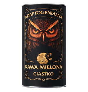 Adaptogener gemahlener Kaffee mit Keksgeschmack 100 g – Arabica-Kaffee mit Keksgeschmack und Adaptogenen