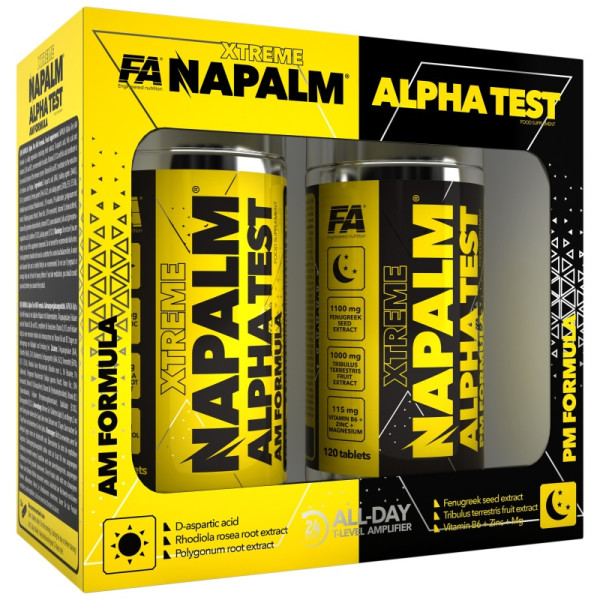 NAPALM Alpha Test (AM PM Formula) 240 tabl. (2x120 tabl.)